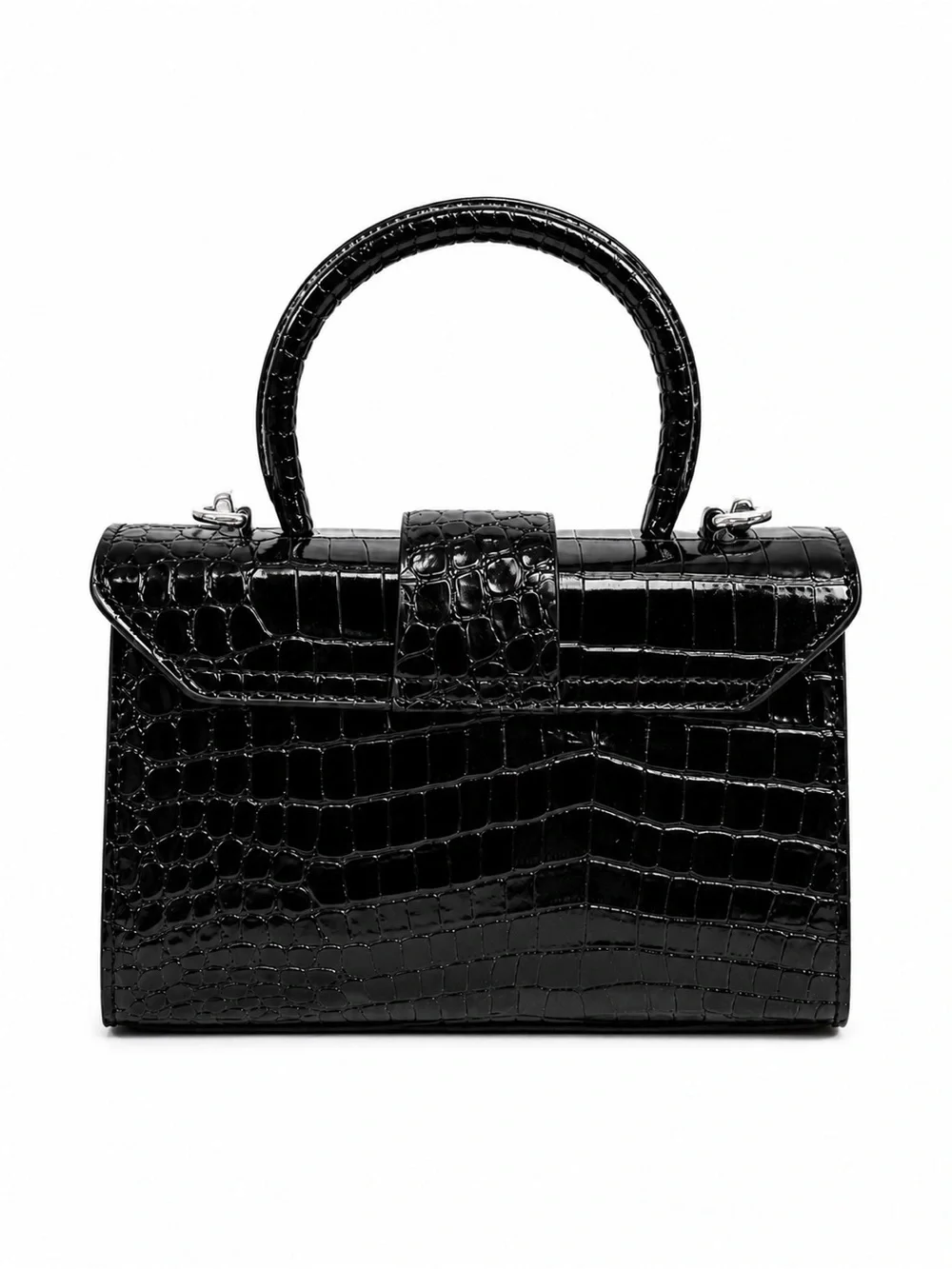 Luxury Croc-Embossed Satchel